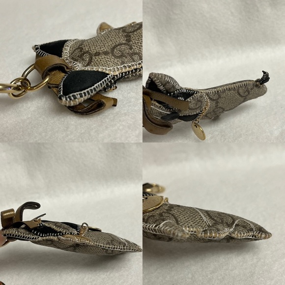 GUCCI FRENCH BULLDOG KEYCHAIN Leroy Guccioli Dog Frenchie Monogram Charm - Picture 13 of 15